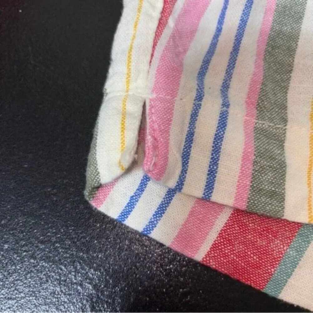 Old Navy Striped Shorts Women's Size 10 Colorful Coastal - Picture 6 of 6